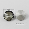 Glass Pointed Back Rhinestone RGLA-R003-12mm-10-2