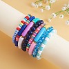 8Pcs 6 Style Synthetic Imperial Jasper & GLass Beaded Stretch Bracelets Set BJEW-SW00086-04-4