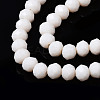 Opaque Solid Color Glass Beads Strands X1-EGLA-A034-P4mm-D17-3