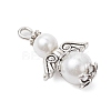 Glass Pearl Pendants PALLOY-JF03652-3