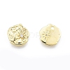Ion Plating(IP) Brass Micro Pave Clear Cubic Zirconia Charms KK-C006-11G-1