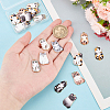   20Pcs 10 Style Alloy Enamel Pendants FIND-PH0009-93-5