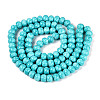 Opaque Baking Paint Glass Beads Strands GLAA-Q110-03A-08-2