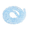 Transparent Crackle Glass Beads Strands GLAA-NH0001-04-A08-3