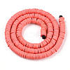 Handmade Polymer Clay Beads X-CLAY-R067-6.0mm-14-2