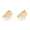 Brass Stud Earrings Findings KK-O123-D-2