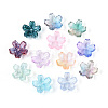 Baking Paint Transparent Glass Bead Caps X-DGLA-N014-06-1