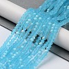 Transparent Glass Beads Strands X-EGLA-A044-T8mm-MB08-2