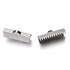 Unicraftale 304 Stainless Steel Ribbon Crimp Ends STAS-C018-22P-02-2