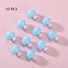 10Pcs Mushroom Silicone Focal Beads JX901H-01-1