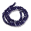Electroplate Opaque Glass Beads Strands EGLA-A035-P4mm-A09-2