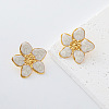 304 Stainless Steel Enamel Stud Earrings for Women IM9765-1