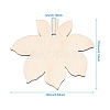 Undyed Wooden Big Pendant X-WOOD-TA0002-19-8
