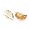 Brass Ribbon Crimp Ends KK-G380-02G-2