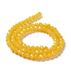 Baking Paint Imitation Jade Glass Bead Strands DGLA-A034-J8MM-A30-4