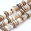 Natural Shell Beads Strands SSHEL-Q298-13-1