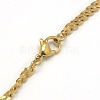 Trendy Men's 201 Stainless Steel Curb Chain Necklaces X-NJEW-L043A-42G-3