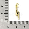 Brass Micro Pave Cubic Zirconia Pendants KK-M283-29B-02-3