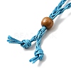 Braided Wax Rope Cord Macrame Pouch Necklace Making NJEW-J007-07-3