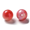 Two Tone Opaque Acrylic Beads SACR-P024-01B-W14-2