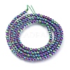 Electroplate Glass Beads Strands X-EGLA-I013-2mm-FP08-2