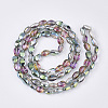 Translucent Electroplate Glass Beads Strands EGLA-T020-03A-2