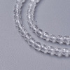 Natural Quartz Crystal Beads Strands G-F596-44-3mm-3