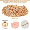 Beebeecraft 1000Pcs Brass Beads KK-BBC0009-61-2