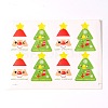 Christmas Tree Pattern DIY Label Paster Picture Stickers AJEW-L053-09-1