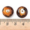 Handmade Gold Sand Lampwork Beads Strands X-LAMP-Q045-08A-04-4