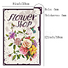 Vintage Metal Tin Sign AJEW-WH0157-081-2