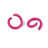 Spray Painted Iron Open Jump Rings IFIN-T017-04C-09-2