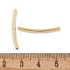 Brass Curved Tube Beads KK-H503-04G-01-3