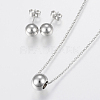 304 Stainless Steel Jewelry Sets SJEW-H122-03-2