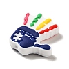 Infantile Autism Theme Silicone Focal Beads SIL-P007-C01-2