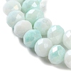 Electroplate Glass Beads Strands LAMP-S068-02G-3