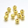 Real 24K Gold Plated Sterling Silver Round Beads X-STER-E040-01C-1