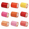 6 Rolls 6 Colors Round Waxed Polyester Cord YC-YW0001-08A-2