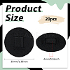 20Pcs Felt Hair Band Pads DIY-BC0015-58A-2