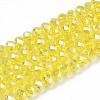 Electroplate Glass Beads Strands EGLA-A044-T6mm-B29-1