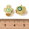 Brass Enamel Beads KK-R162-054G-3