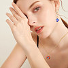 64Pcs Handmade Millefiori Glass Pendants PALLOY-HS00030-6