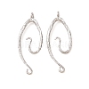 Textured Brass Connect Charms KK-CBAD6B8-02P-1
