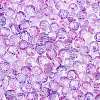 Baking Paint Electroplate Transparent Glass Seed Beads SEED-N006-07J-3