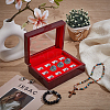 12-Slot Wood Championship Ring Display Cases CON-WH0123-25-4