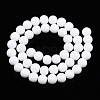Opaque Solid Color Glass Beads Strands X-GLAA-T032-P8mm-02-3