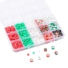 9 Style Christmas Handmade Polymer Clay Beads CLAY-YW0001-91-2