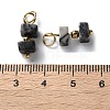 Natural Netstone Cuboid Beaded Pendants STAS-C120-02G-01-3