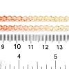 Gradient Color Baking Paint Glass Bead Strands X1-DGLA-A039-T6mm-A013-5