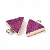 Druzy Resin Pendants RESI-S383-059-B06-3